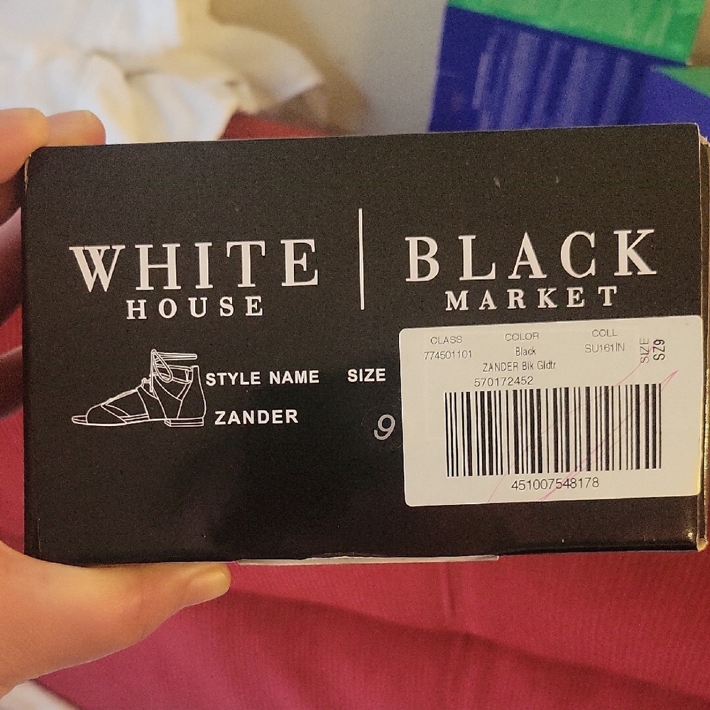 White House Black Market Black Sandals